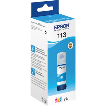 Epson EcoTank 113 Cyan Ink Bottle 70ml C13T06B240 - Image 2