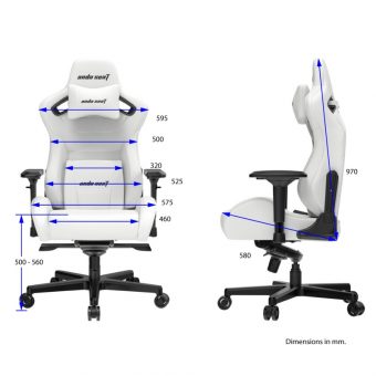 ANDA Seat Gaming Chair KAISER-II White AD12XL-07-W-PV-W01 - Image 3