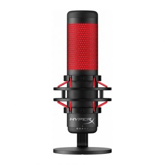 HP HyperX QuadCast Streaming Cardioid Microphone Black/Red 4P5P6AA - Image 2