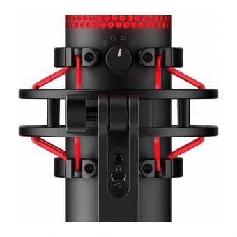 HP HyperX QuadCast Streaming Cardioid Microphone Black/Red 4P5P6AA - Image 5