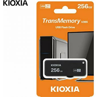 KIOXIA TransMemory U365 256GB USB 3.2 Gen1 Black LU365K256GG4 - Image 2