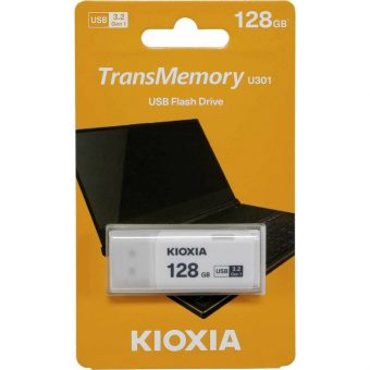 KIOXIA TransMemory U301 128GB USB 3.2 Gen1 White LU301W128GG4 - Image 2