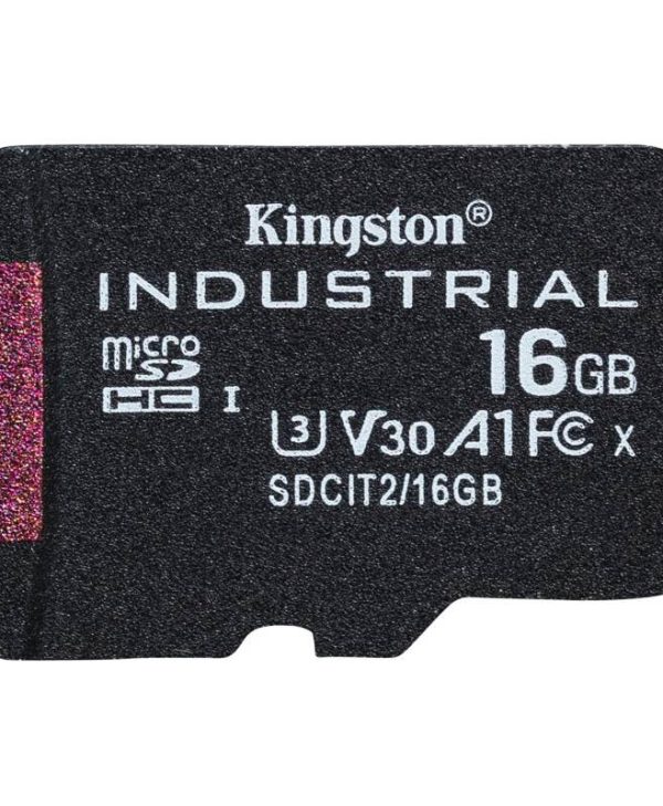Kingston Industrial Temperature MicroSDHC 16GB UHS-I U3 A1 Class 10 SDCIT2/16GBSP