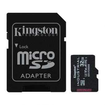 Kingston Industrial Temperature MicroSDHC + SD Adapter 32GB UHS-I U3 A1 Class 10 SDCIT2/32GB
