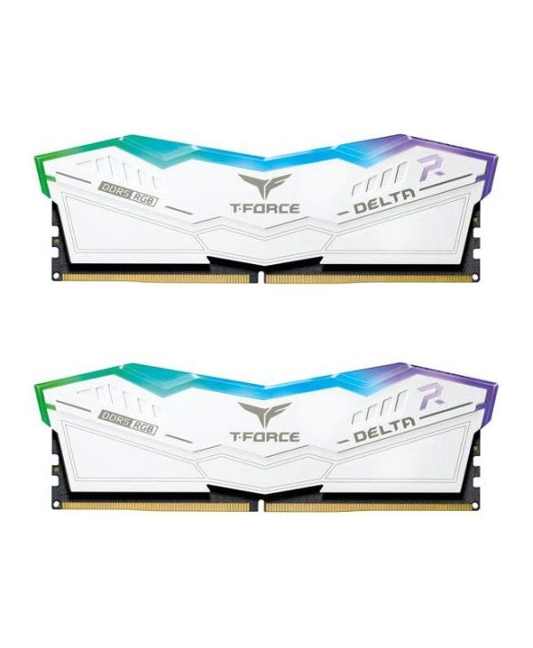 TeamGroup T-Force Delta RGB 32GB (2x16GB) 6000MHz C38 DDR5 white FF4D532G6000HC38ADC01