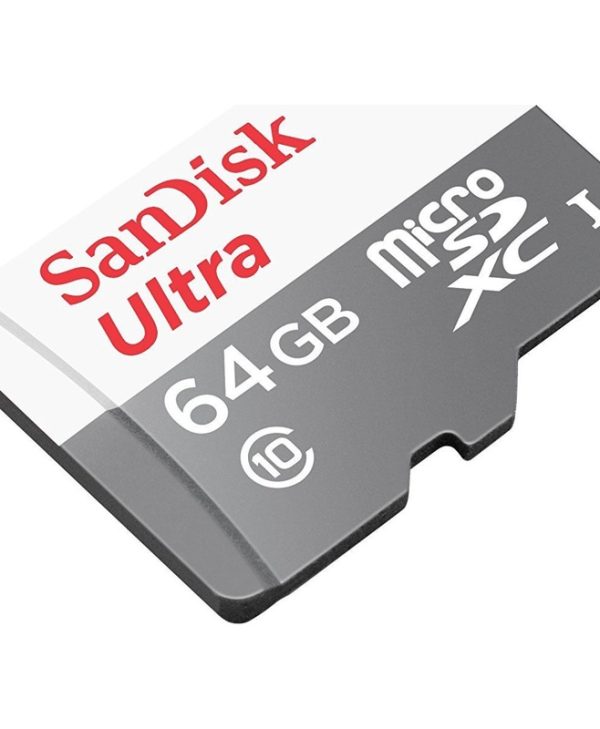 SanDisk Ultra MicroSDXC 64GB UHS-I Class 10 With Adapter SDSQUNR-064G-GN3MA