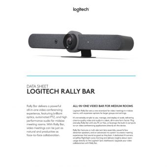 Logitech Conference System Rally Bar White 960-001323 - Image 4