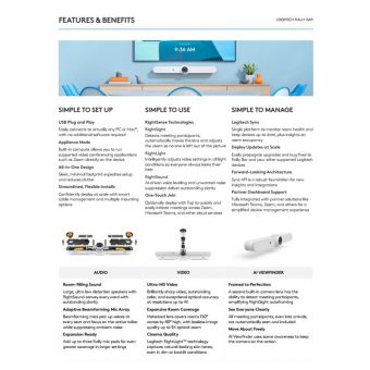 Logitech Conference System Rally Bar White 960-001323 - Image 5