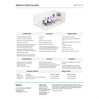 Logitech Conference System Rally Bar White 960-001323 - Image 7
