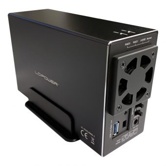 LC-Power 3.5" USB 3.0 2-Bay Enclosure Black LC-35U3-RAID-2 - Image 4