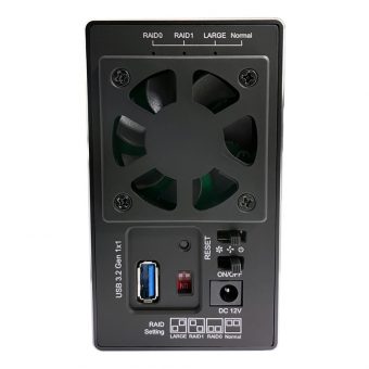 LC-Power 3.5" USB 3.0 2-Bay Enclosure Black LC-35U3-RAID-2 - Image 5