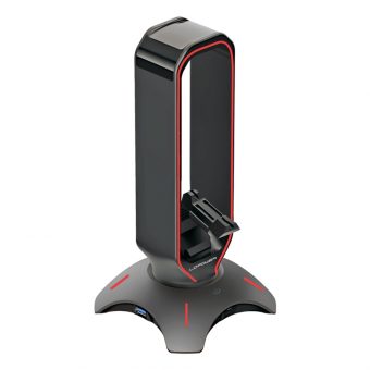 LC-Power USB Hub & Headphone Holder LC-HUB-HEAD-BUNGEE - Image 2