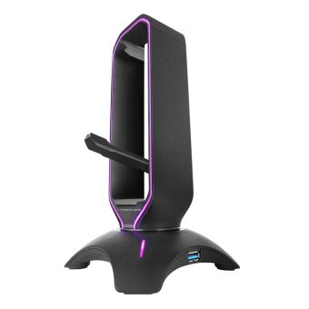 LC-Power USB Hub & Headphone Holder LC-HUB-HEAD-BUNGEE - Image 3