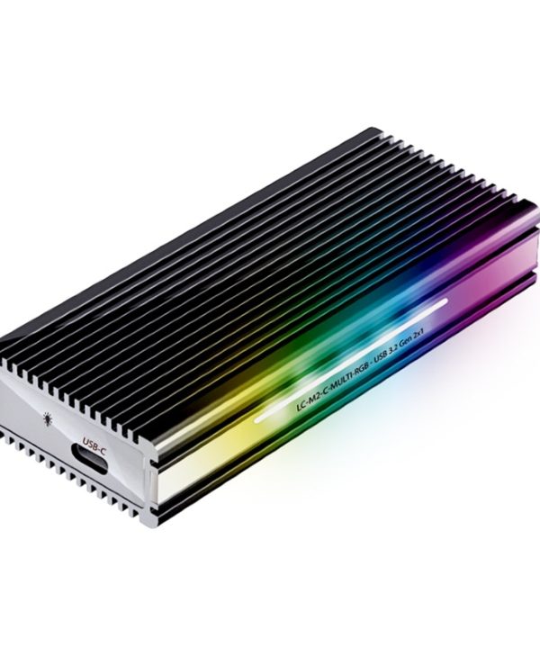 LC-Power M.2 SSD USB-C 3.1 Enclosure RGB LC-M2-C-MULTI-RGB