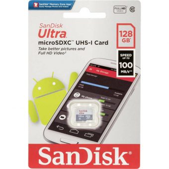 SanDisk Ultra MicroSDXC128GB UHS-I Class 10 SDSQUNR-128G-GN6TA