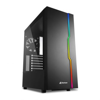 Sharkoon RGB Slider Mid-Tower Tempered Glass Black 4044951029846