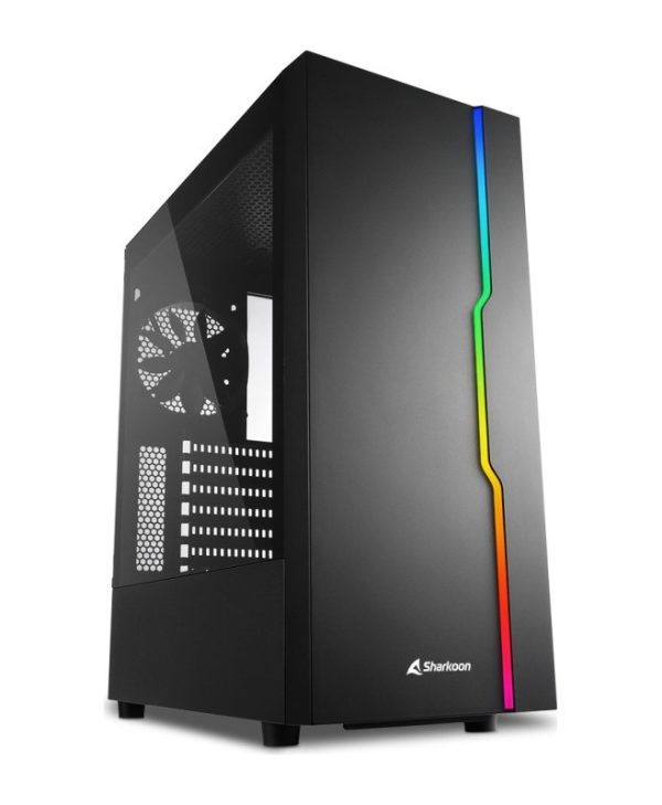 Sharkoon RGB Slider Mid-Tower Tempered Glass Black 4044951029846