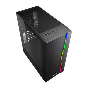 Sharkoon RGB Slider Mid-Tower Tempered Glass Black 4044951029846 - Image 2