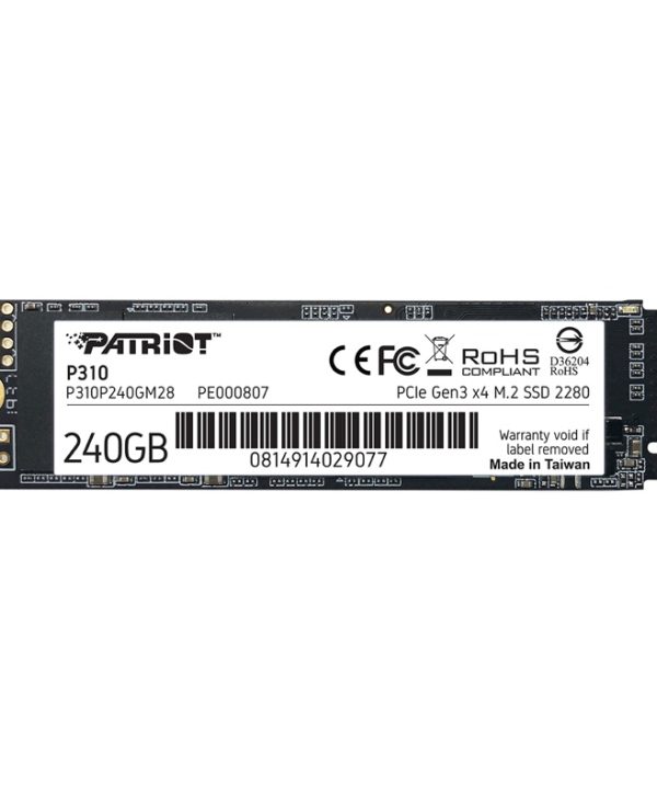 Patriot P310 240GB M.2 2280 PCIe Gen3 x4 P310P240GM28
