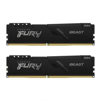 Kingston FURY Beast 64GB (2 x 32GB) 3200MHz DDR4 Black KF432C16BBK2/64