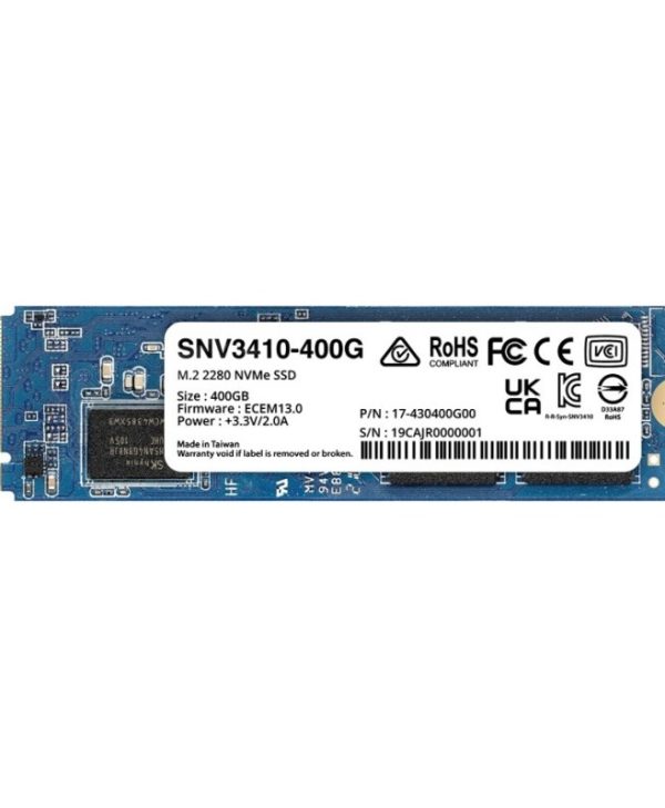 Synology SNV3410 400GB M.2 NVMe PCIe Gen3.0 x4 SNV3410-400G