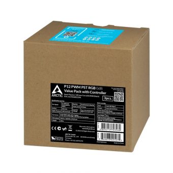 Arctic P12 PWM PST RGB 0db 12cm Case Fan Black 3-Pack ACFAN00229A - Image 4