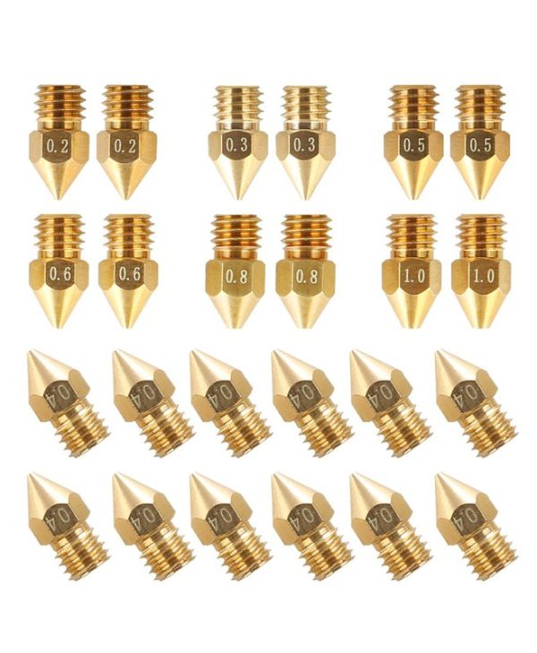 Creality Brass MK Nozzle Package 24Pcs 4007010004