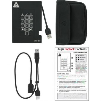 Apricorn Aegis Padlock 2,5'' Secure External SSD  Usb 3.0 512GB   A25-3PL256-S512F - Image 6