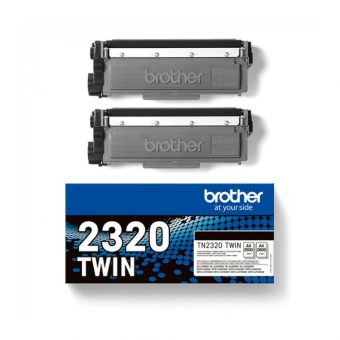 Brother TN-2320 Toner Black 2x2.6k Pgs TN2320TWIN 4977766812740 - Image 3