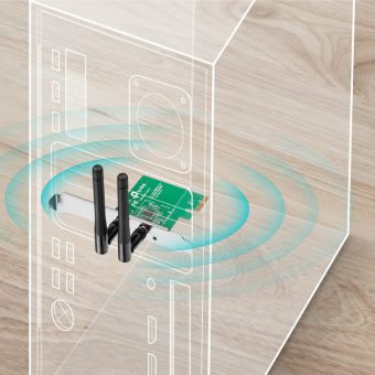 TP-Link 300Mbps Wireless N PCI Express Adapter TL-WN881ND V2 - Image 3