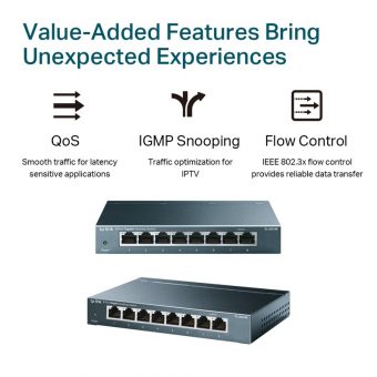 TP-Link 8-Port Gigabit Desktop Switch TL-SG108 V6 - Image 4