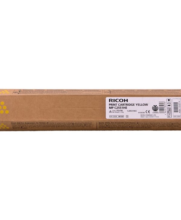 Ricoh MPC 2551 Toner Yellow 9.5k Pgs 8032843