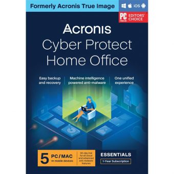Acronis Cyber Protect Home Office Essentials 1 Year Subscription 5 Computers ESD HOGASHLOS