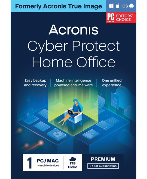 Acronis Cyber Protect Home Office Premium 1 Year Subscription 1 Computer + 1 TB Acronis Cloud Storage ESD HOPASHLOS