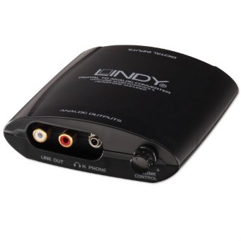Lindy Usb Digital to Analogue Converter with Headphone Amplifier 20376