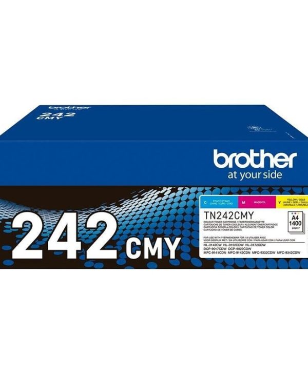 Brother TN-242CMY Toner Multi Cyan Magenta Yellow 3x1.4k Pgs TN242CMY