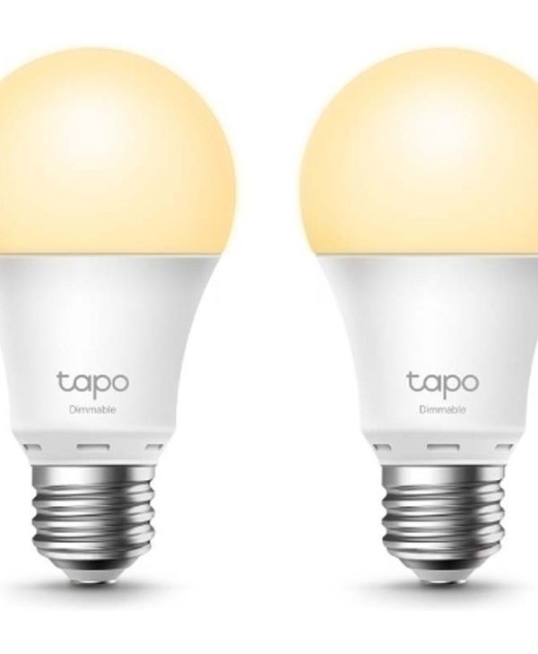 TP-Link Tapo Smart LED Bulb Wi-Fi E27 806lm 8.7W Dimmable White Warm L510E(2-PACK)
