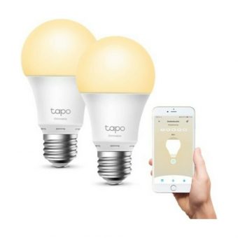 TP-Link Tapo Smart LED Bulb Wi-Fi E27 806lm 8.7W Dimmable White Warm L510E(2-PACK) - Image 2