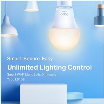 TP-Link Tapo Smart LED Bulb Wi-Fi E27 806lm 8.7W Dimmable White Warm L510E(2-PACK) - Image 3