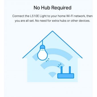 TP-Link Tapo Smart LED Bulb Wi-Fi E27 806lm 8.7W Dimmable White Warm L510E(2-PACK) - Image 5