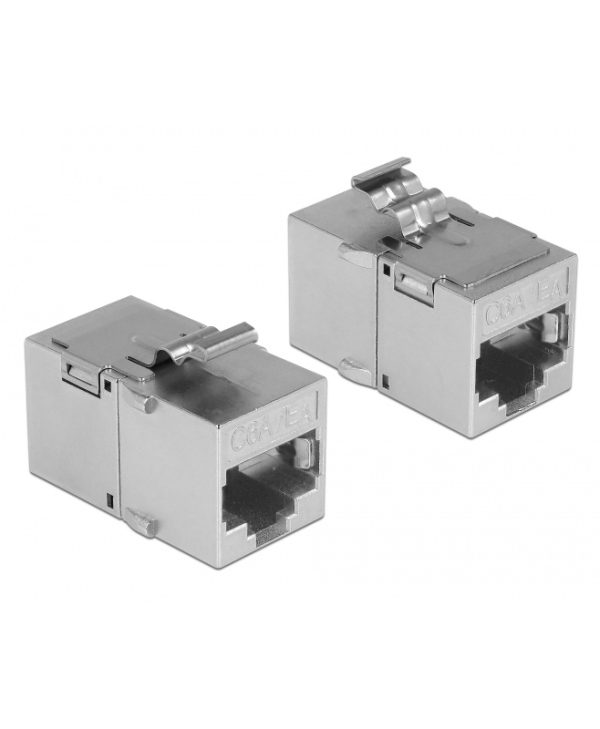 Delock Keystone Module RJ45/RJ45 Fem Cat.6A Metal 86408