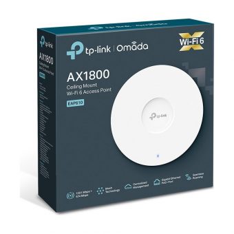 TP-Link Omada EAP610 Indoor AX1800 Wi-Fi 6 Ceiling Access Point White EAP610 V3 - Image 6