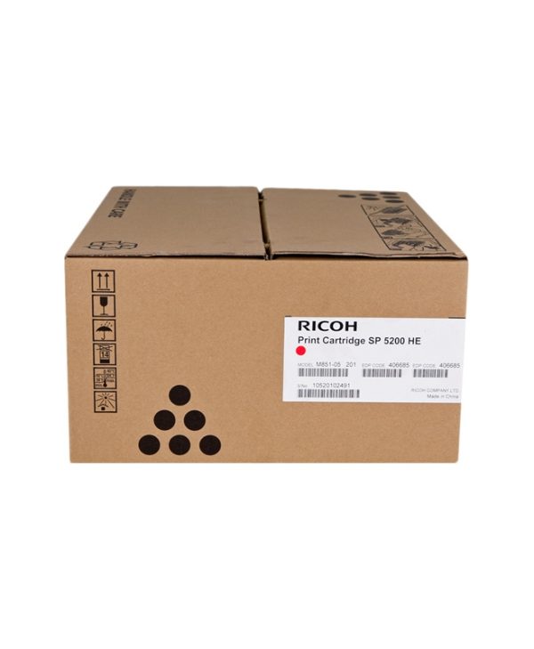 Ricoh SP5200HE Toner Black 25k Pgs 821229