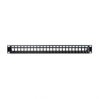 Delock Keystone Patch Panel 1U 19" 24-Port Black 43277 - Image 3