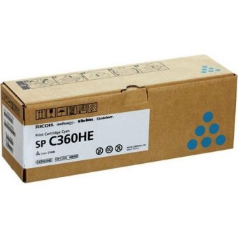 Ricoh SPC360HE Toner Cyan 5k Pgs 408185
