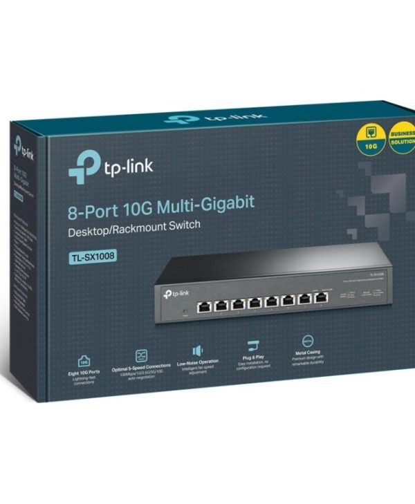 TP-Link 8-Port 10GBase-T Desktop Switch TL-SX1008 V2