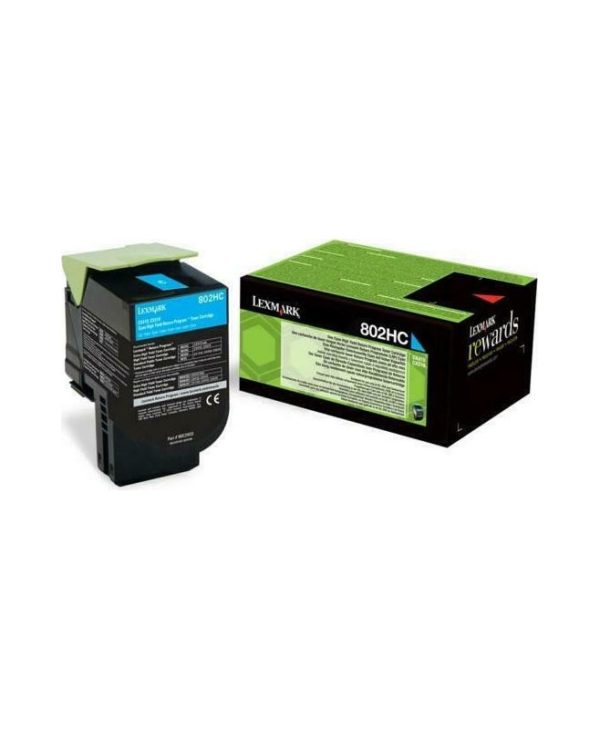 Lexmark 80C2HCE Toner Cyan 3k Pgs