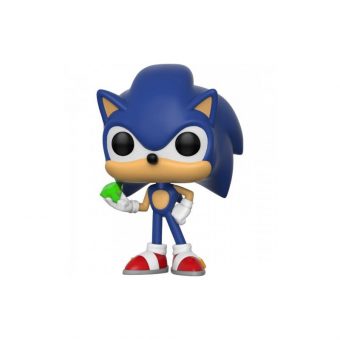 Funko Pop! Games: Sonic The Hedgehog - Sonic With Emerald #284 Vinyl Figure 889698201476 - Image 2