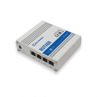 Teltonika RUTX08 Industrial 4-Port 1GBase-T Router Silver RUTX08000000