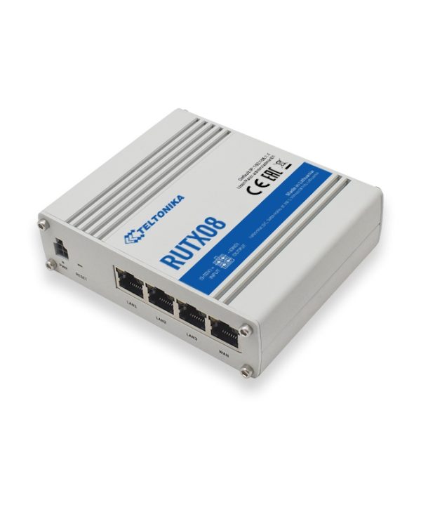 Teltonika RUTX08 Industrial 4-Port 1GBase-T Router Silver RUTX08000000